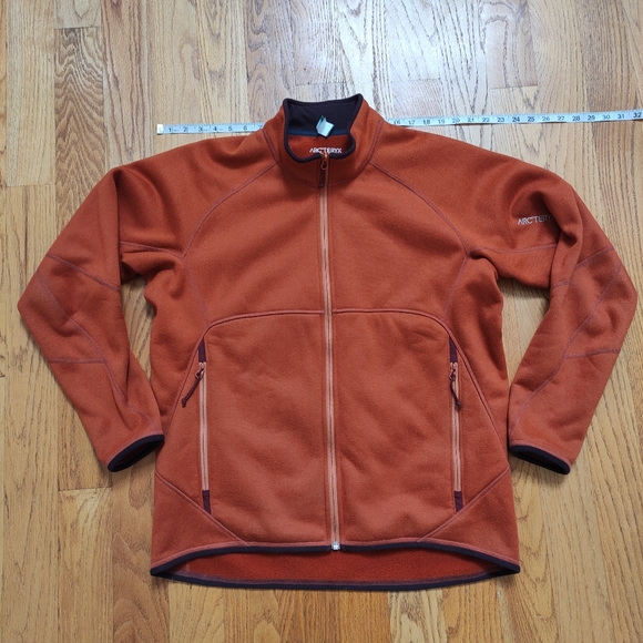 Arcteryx Arc'teryx Polartec Fleece Jacket Full Zip Made in Canada Orange men's L - Picture 9 of 13